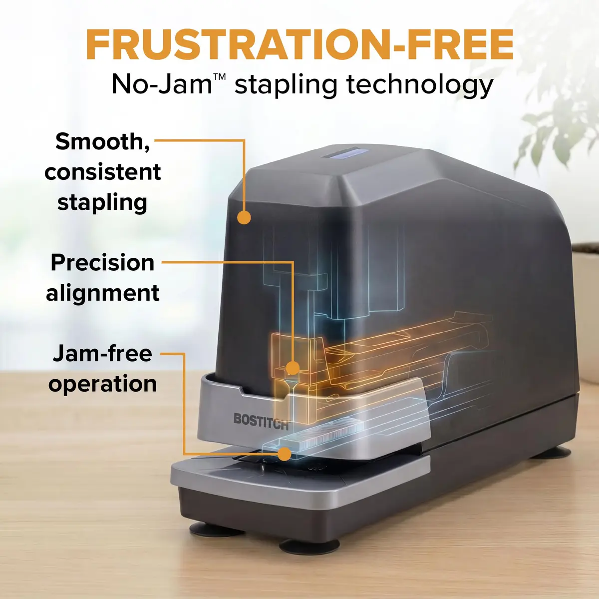 Bostitch Office Impulse Heavy Duty Electric Stapler Value Pack 2.5 lb (1.13 kg) | Staples up to 45 Sheets - view 3
