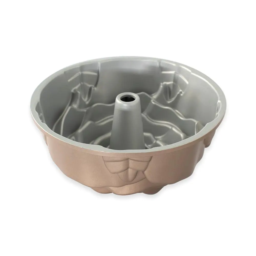 Nordic Ware Rose Cast Aluminum Bundt Pan | 10-Cup Capacity, Even Baking, Nonstick, Made in USA - view 4