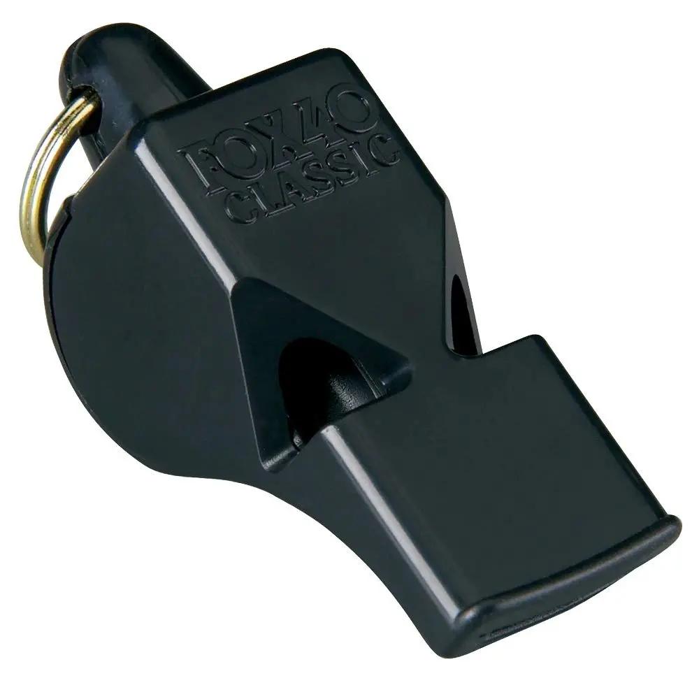 Fox 40 Classic Safety Whistle, Black | Loud 115dB Pealess Design for Officials - main product image