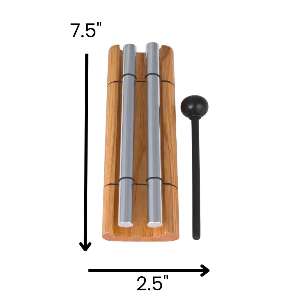 Woodstock Chimes Zenergy Duo Hand Bell Chime 7.5" (19 cm) | Tuned for Meditation & Relaxation - view 3