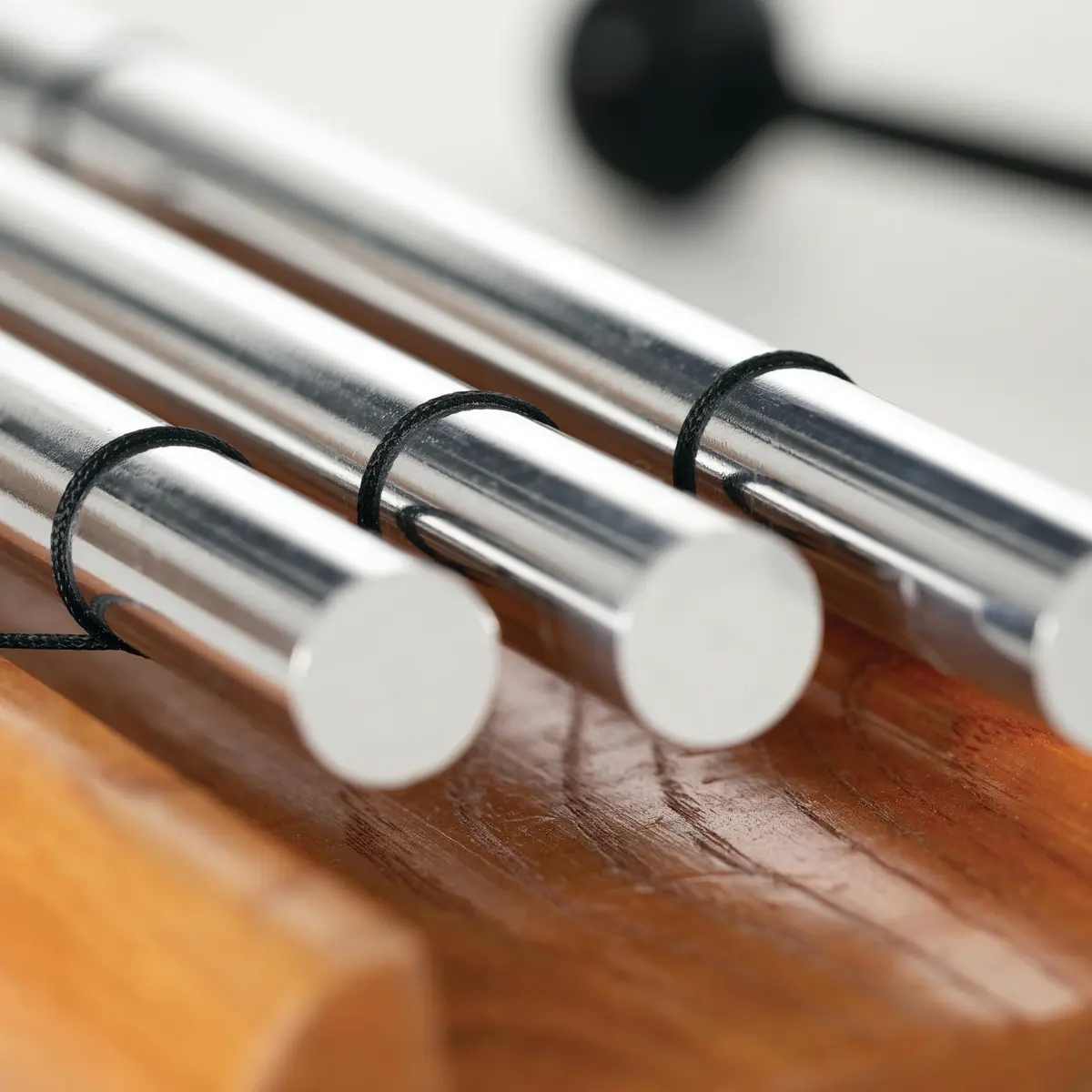 Woodstock Wind Chimes Zenergy Trio Hand Chime, Silver (7.7") Musically Tuned for Meditation, Yoga & Mindfulness - view 4