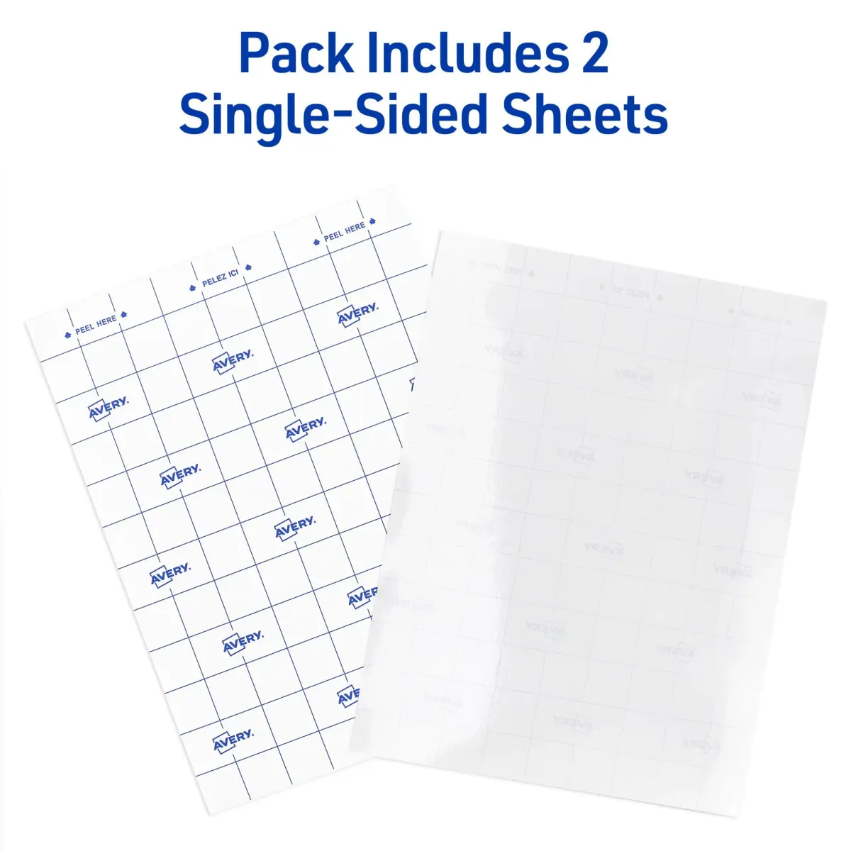 Avery Clear Self-Adhesive Laminating Sheets 9" x 12" (2 Sheets) | Permanent Document Protection - view 2