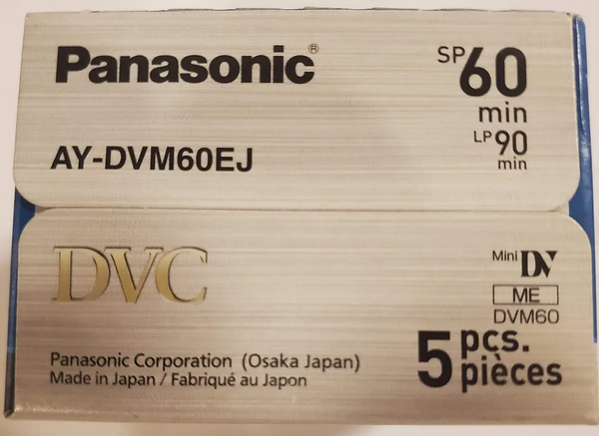 Panasonic MiniDV Tapes 60 Min | High-Quality Digital Recording (70-120 chars) - view 2