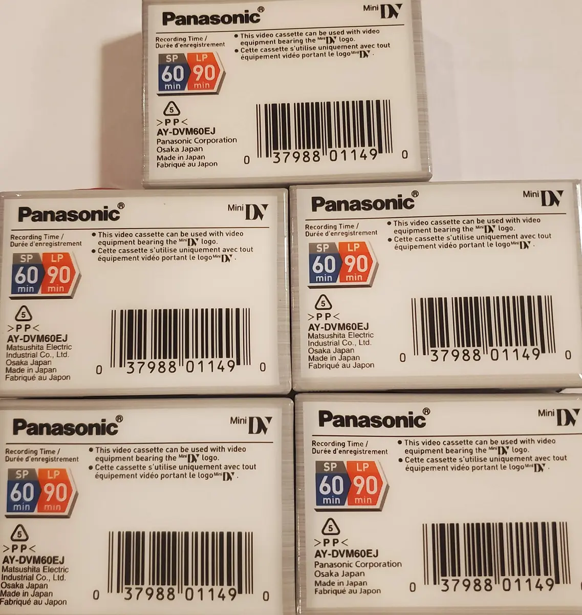 Panasonic MiniDV Tapes 60 Min | High-Quality Digital Recording (70-120 chars) - view 4