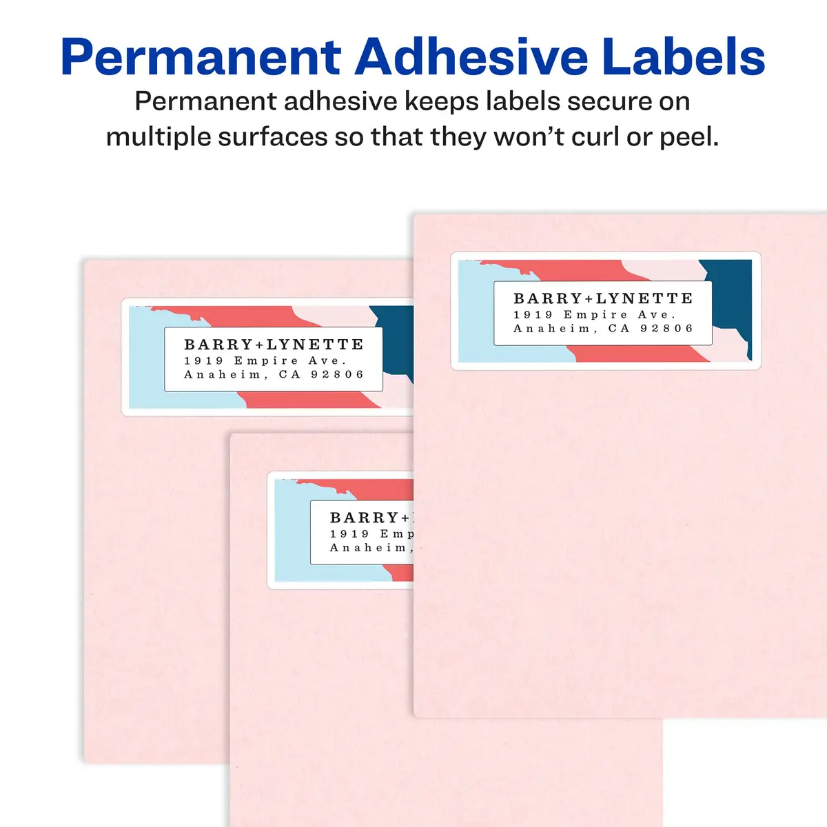 Avery Printable Address Labels 0.75" x 2.25" Matte White 750 Labels | Sure Feed Technology for Laser & Inkjet Printers - view 6