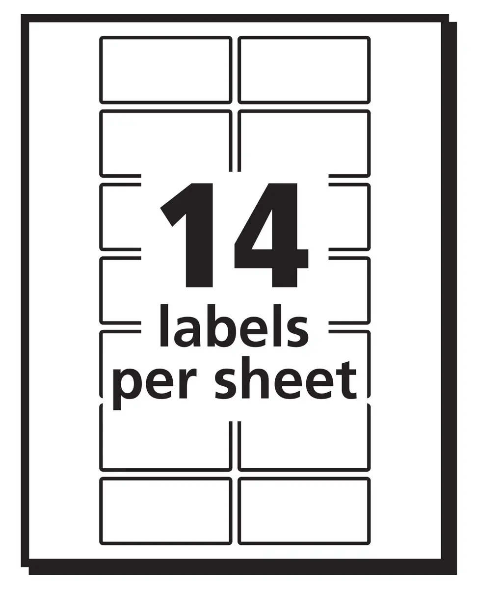 Avery Removable Labels 0.75" x 1.5" | Customizable, Easy to Remove, Compatible with Laser & Inkjet Printers - view 4