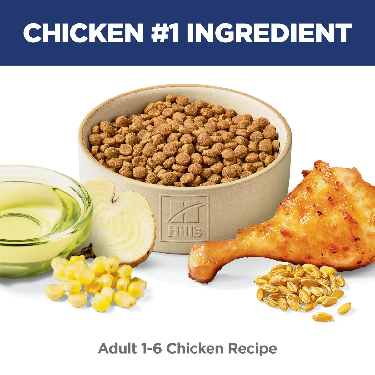 Hill's Science Diet Adult 1-6 Dry Cat Food Chicken Recipe 1.81 kg (4 lb) | Veterinarian Recommended - view 2