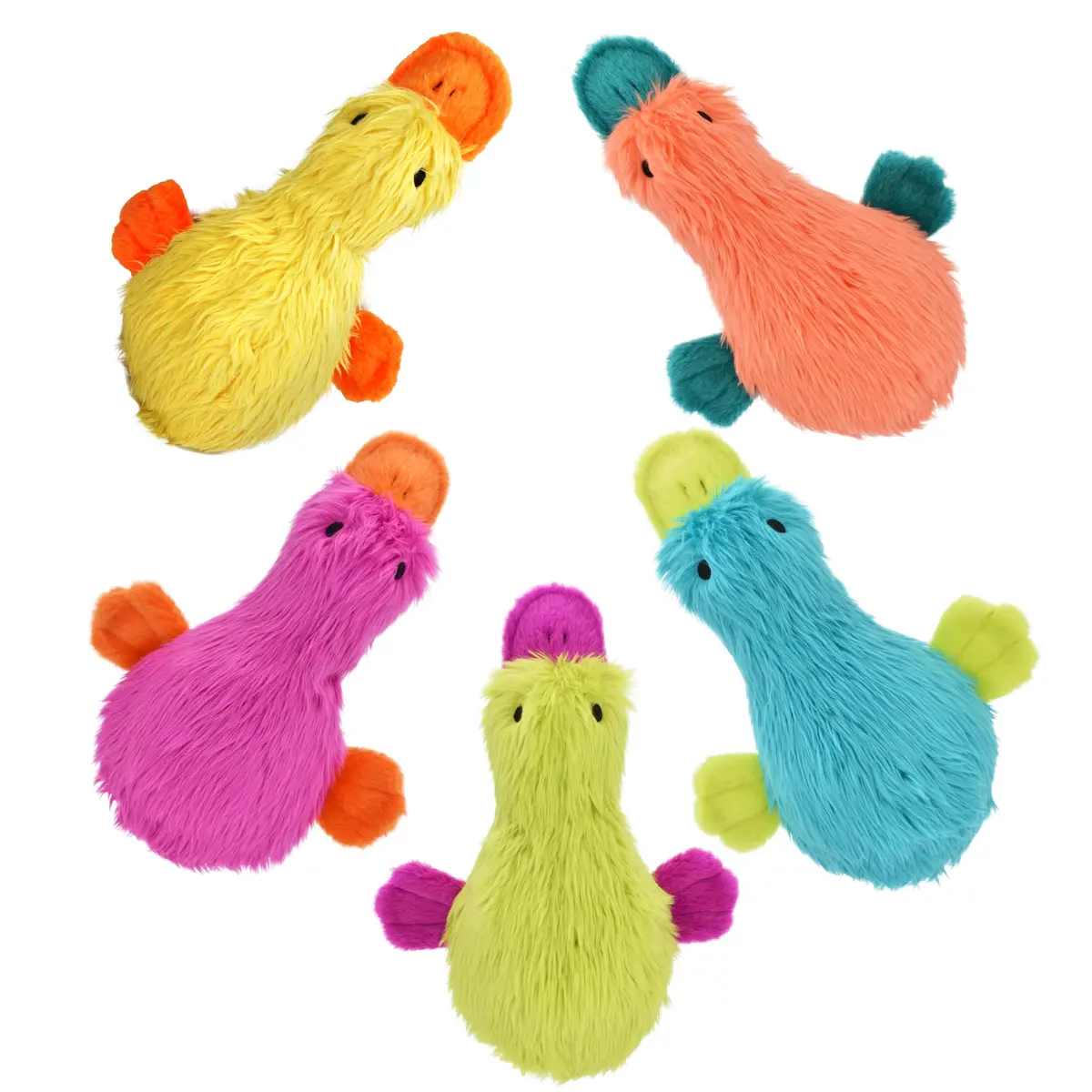 Multipet Duckworth Plush Dog Toy 15 inch | Assorted Colors, Soft & Squeaky (70-120 chars) - main product image