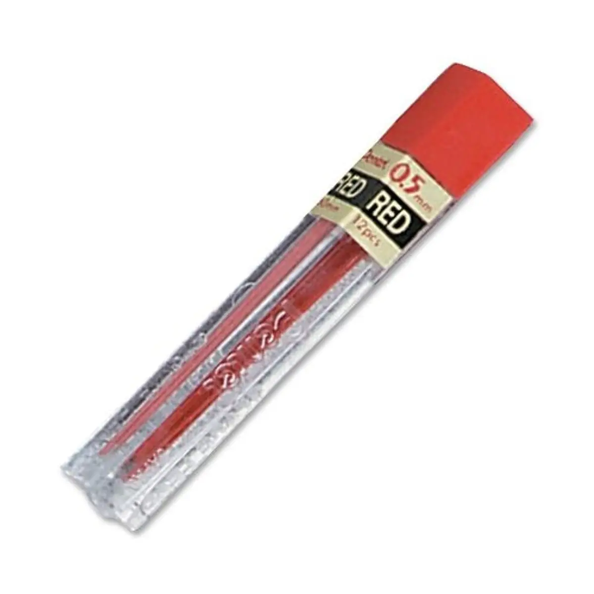 Pentel 0.5 mm Red Lead Refills | Fine Point, Refillable Mechanical Pencil Lead, 1 Count - main product image
