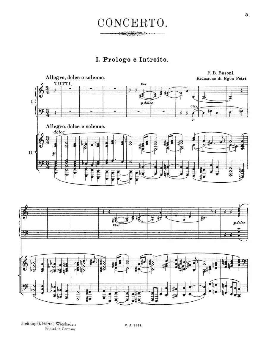 Breitkopf & Härtel Concerto For Piano And Orchestra, Op. 39 | Classical Music Score in German (110 chars) - view 2