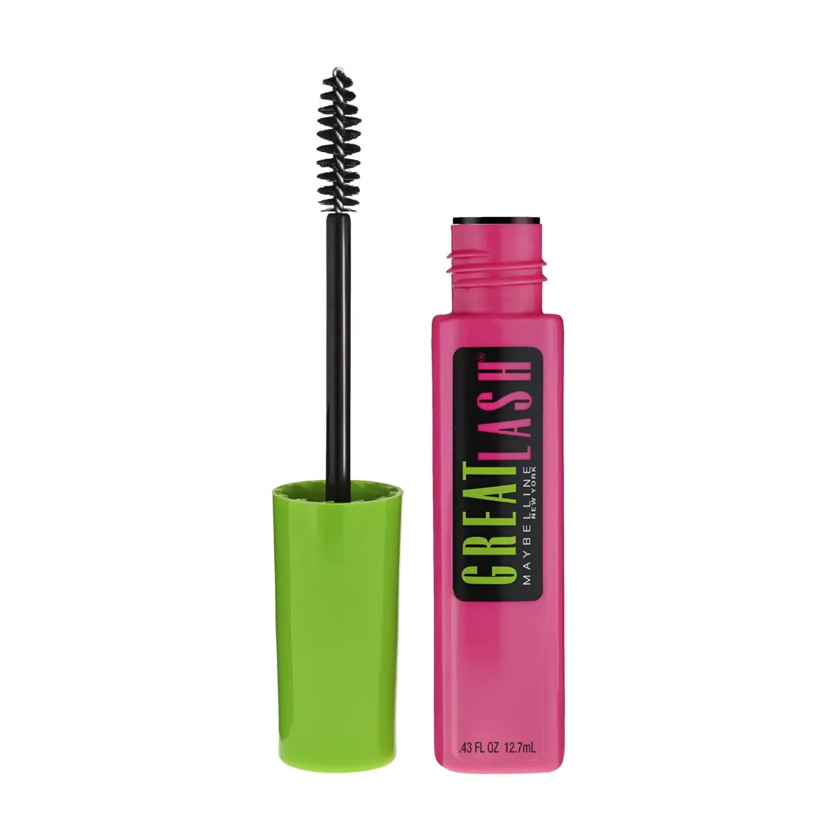 Maybelline Great Lash Washable Mascara Makeup, Volumizing Lash-Doubling Formula That Conditions As It Thickens, Very Black, 12.7ml (0.43 Fl Oz) - main product image