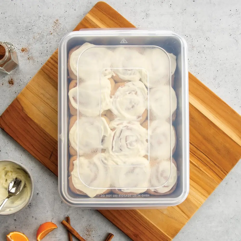 Nordic Ware 9 x 13 Aluminum Commercial Cake Pan with Lid | Durable, Even-Baking Aluminum Pan in USA - view 8