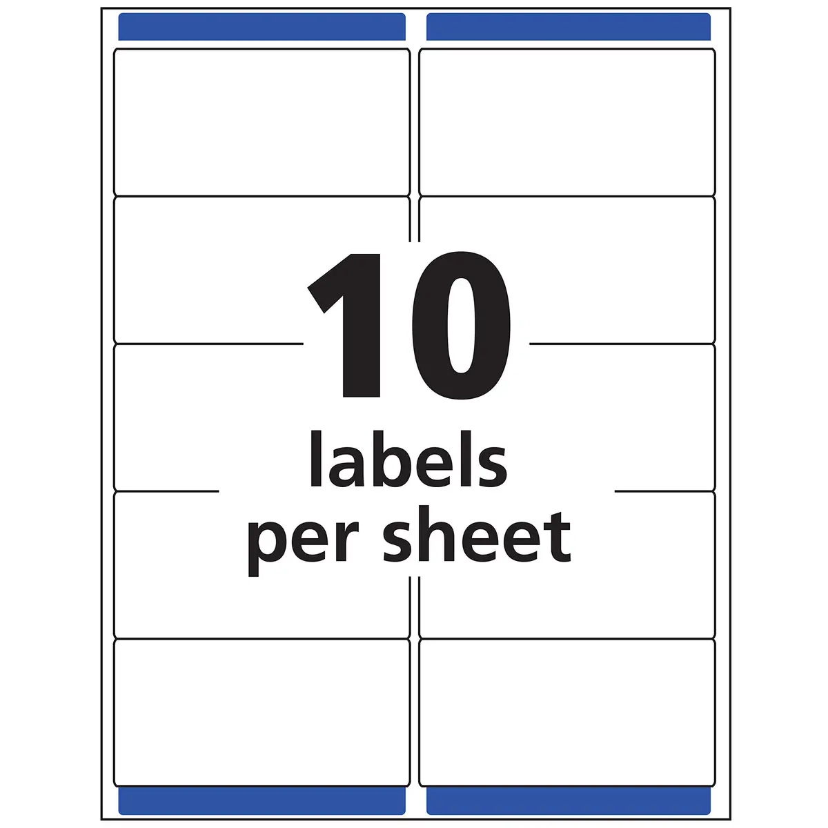 Avery Printable Shipping Labels with Sure Feed 2" x 4" | Matte Clear Customizable Stickers for Mailing & Shipping - view 6