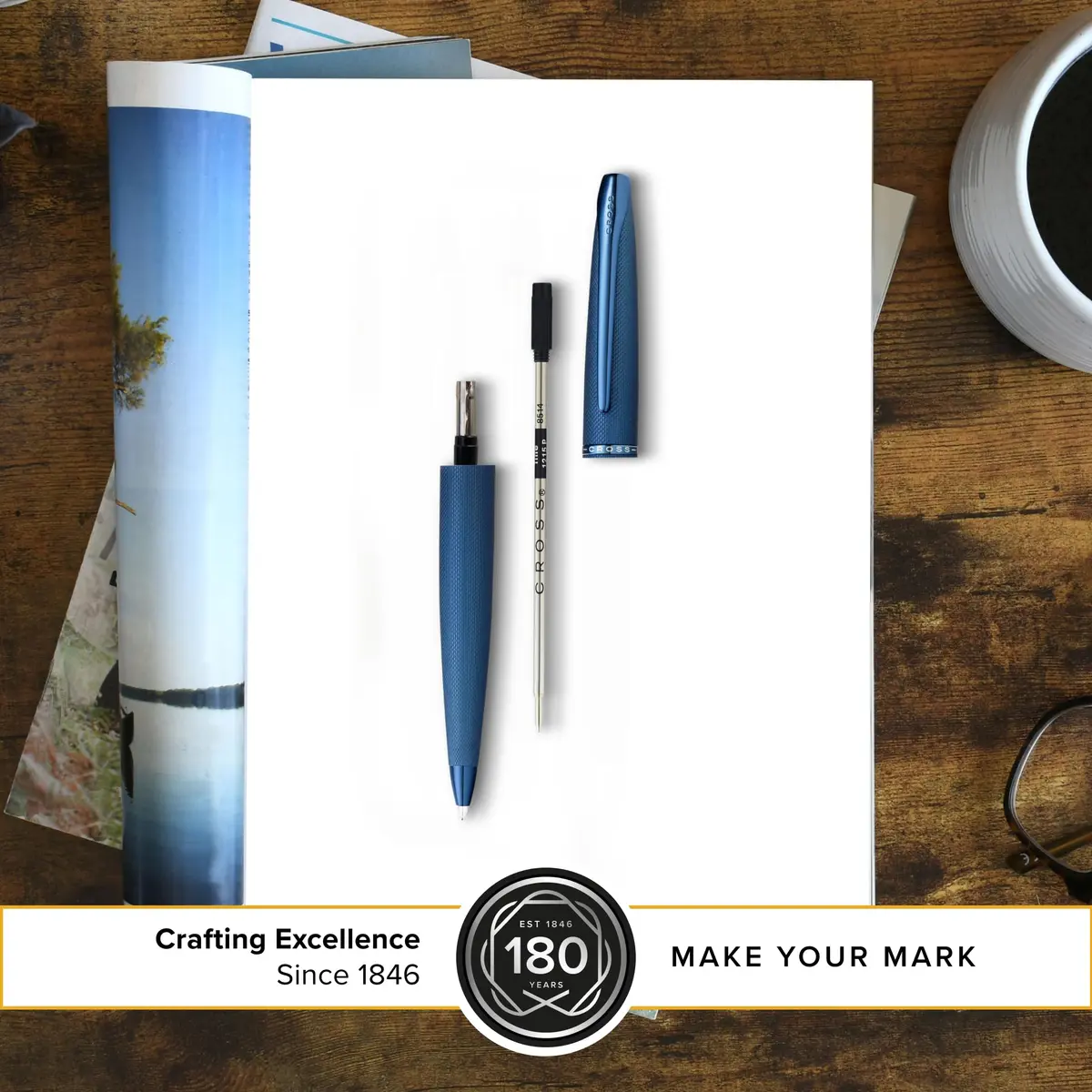 Cross Black Fine Point Ballpoint Pen Refill Set | Writes 2.1 Miles - view 4
