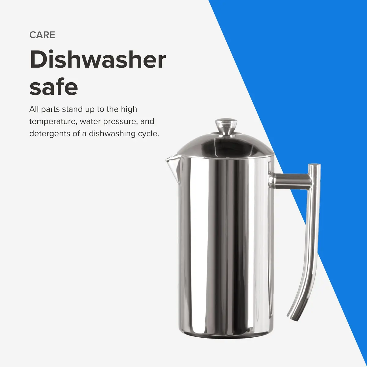 Frieling Double-Walled Stainless-Steel French Press Coffee Maker, 23 oz | Insulated, Durable, Easy to Use - view 5