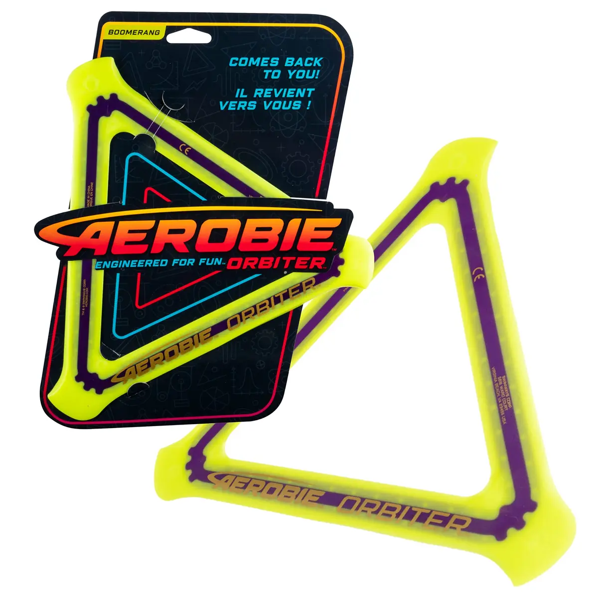 Aerobie Orbiter Boomerang 11.5 Inch Sides | Outdoor Flying Disc Toy for Ages 13+ - main product image