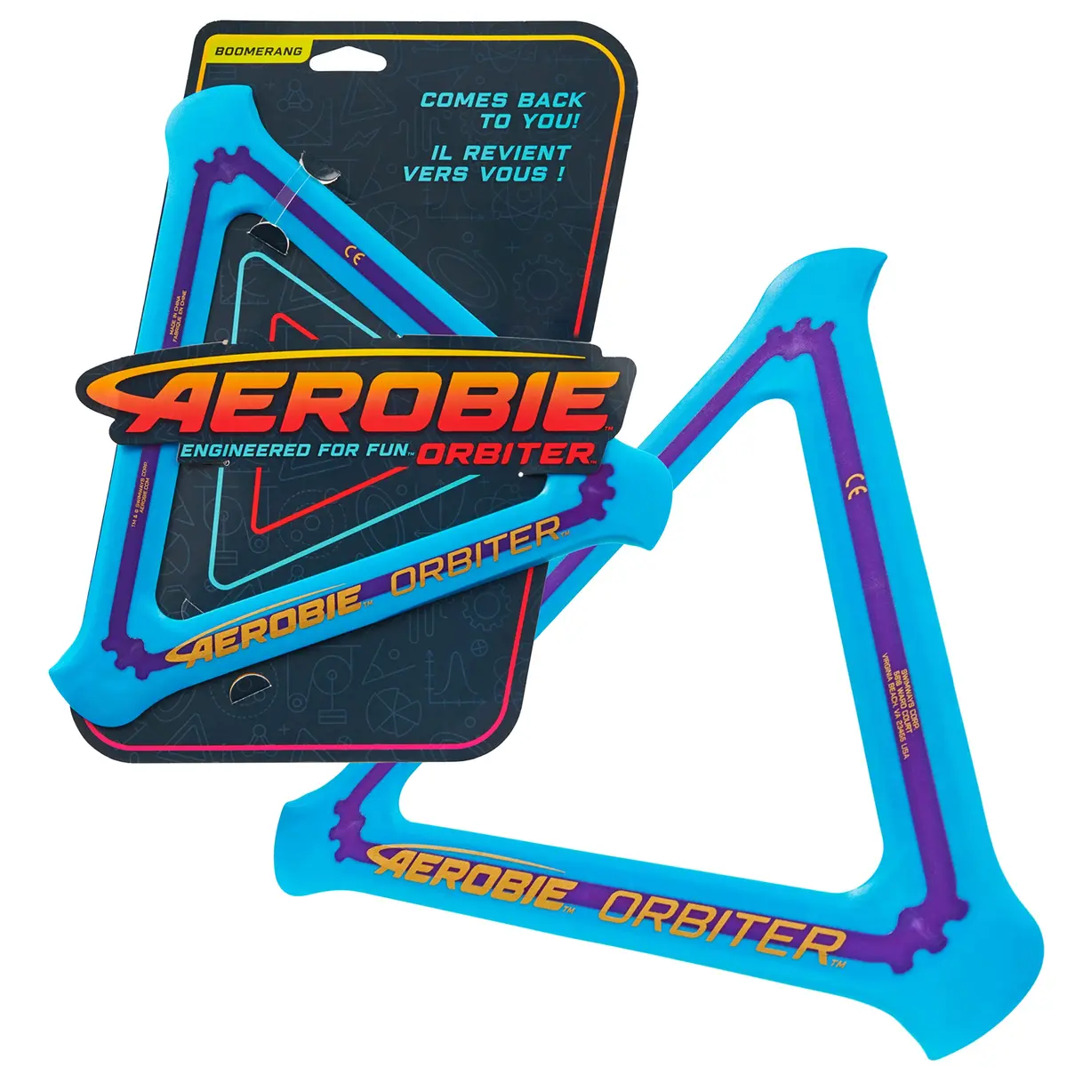 Aerobie Orbiter Boomerang 11.5 Inch Sides | Outdoor Flying Disc Toy for Ages 13+ - view 2