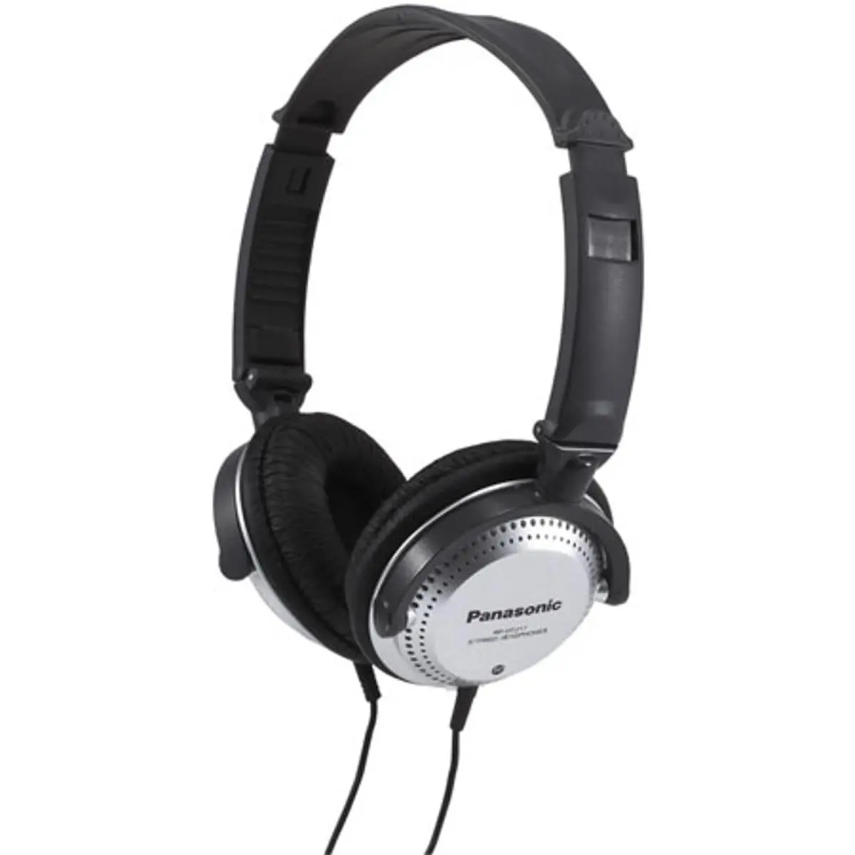 Panasonic On Ear Headphones with XBS Port & Volume Control | Foldable Lightweight Design (Black & Silver) - main product image
