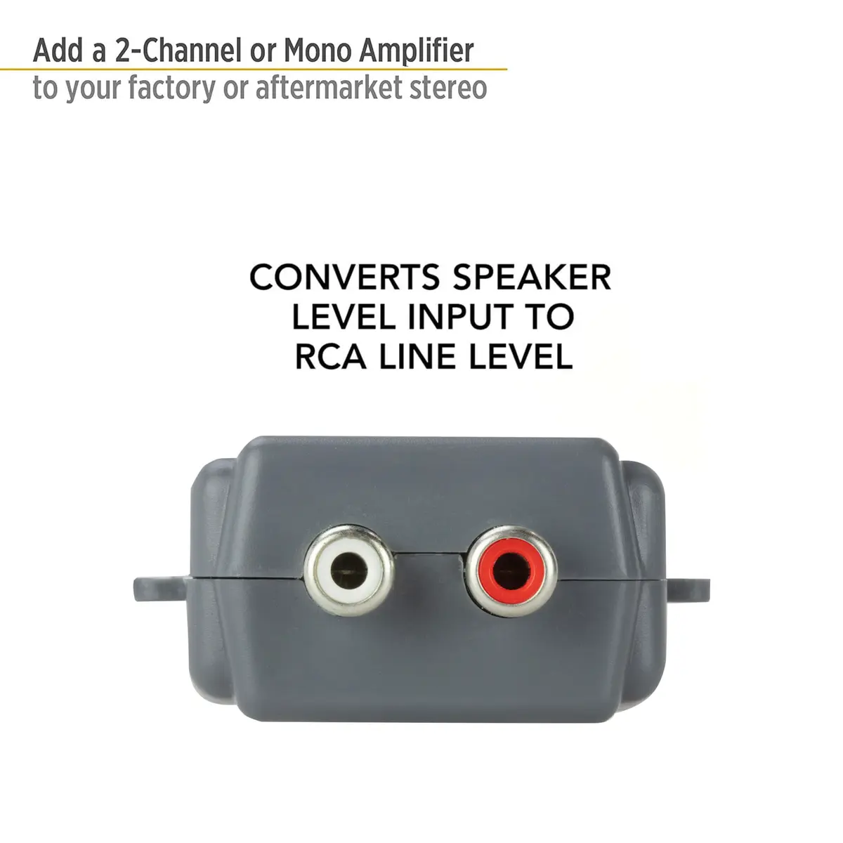 Scosche LOC80 Line Output Converter - 2 Channel High/Low RCA Converter Car Audio | Easy Install, Quality Sound - view 3