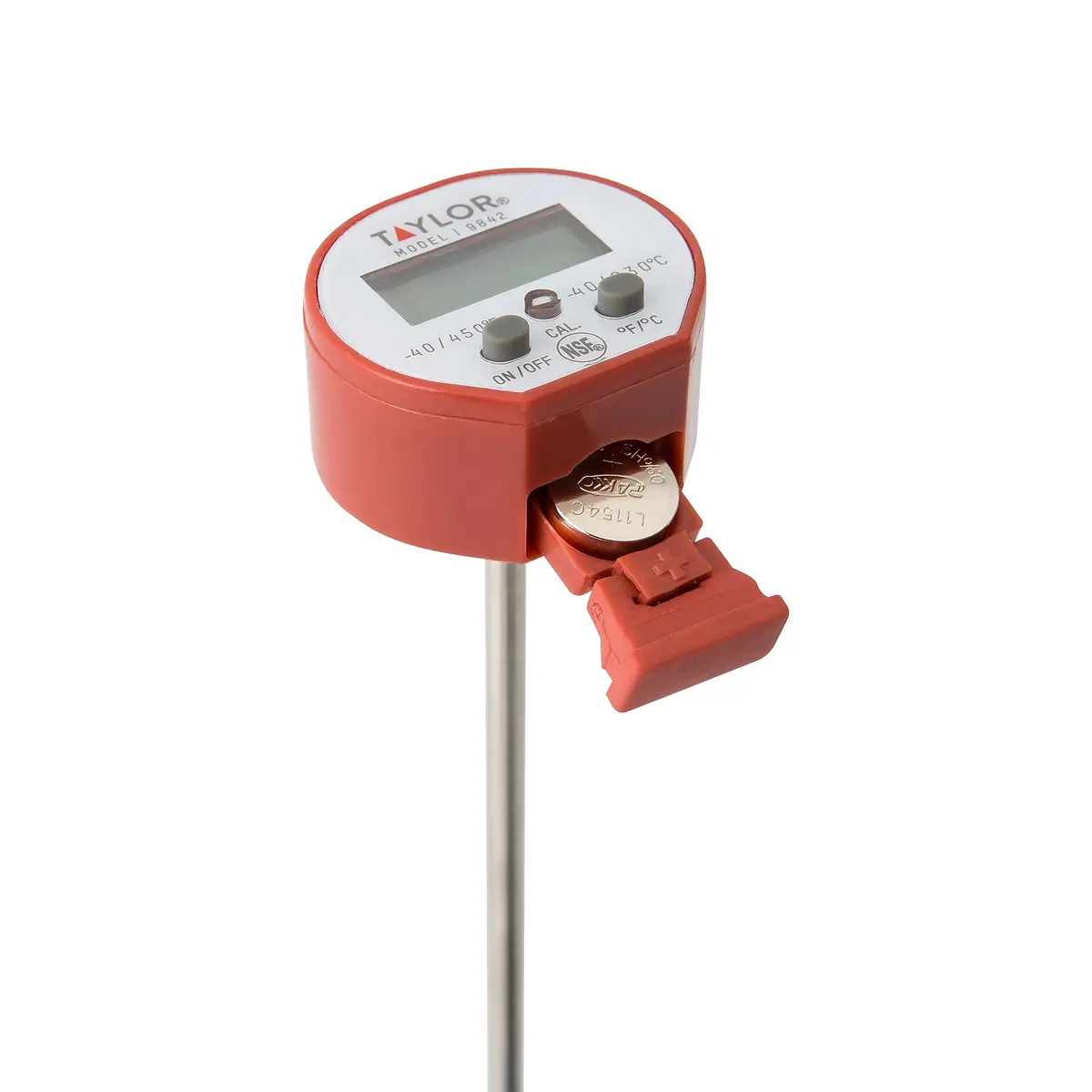 Taylor Waterproof Digital Instant Read Thermometer for Cooking, BBQ, Grilling, Baking, Meat | Waterproof, Recalibratable, 450°F - view 7