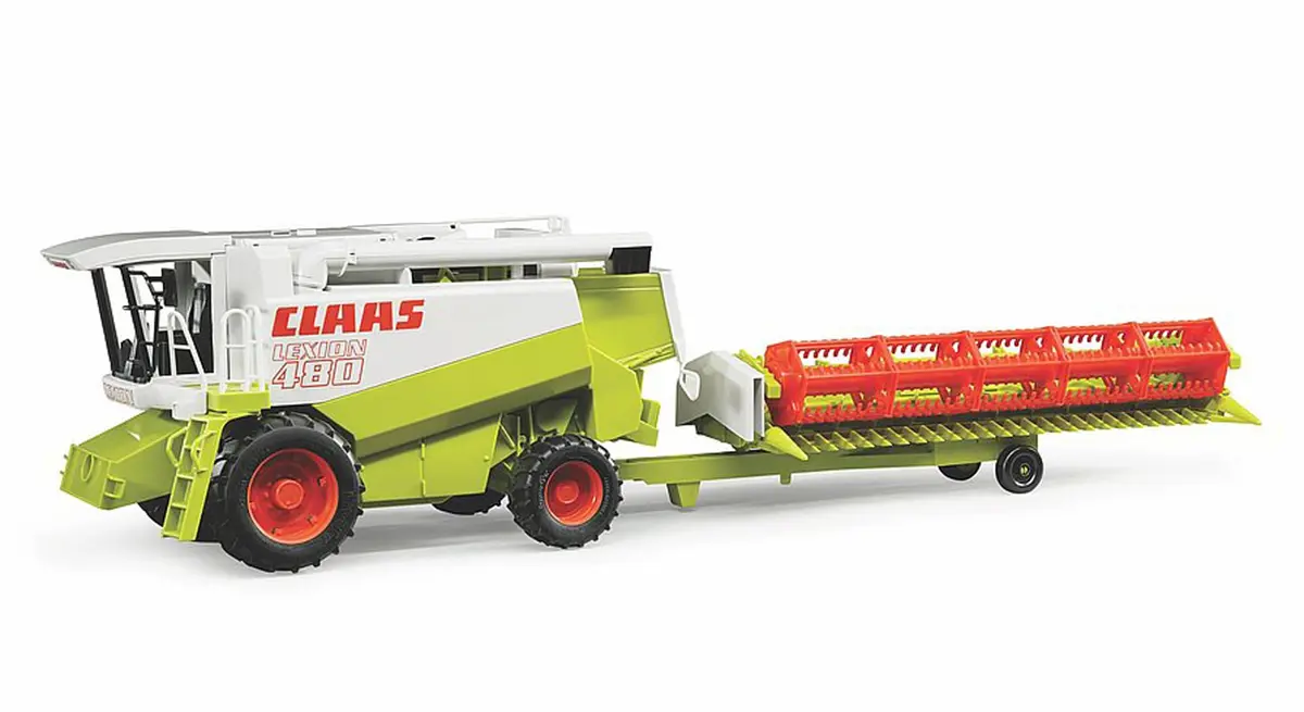 Bruder Claas Lexion 480 Combine Harvester 17.7in x 14.6in x 8.7in | Realistic Farm Toy for Kids - view 2