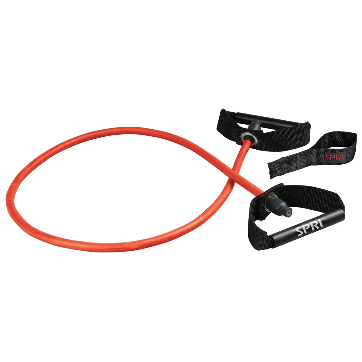 SPRI Xertube Resistance Band with Handles Medium - Red | Durable Rubber, Portable & Versatile for Total-Body Fitness - main product image