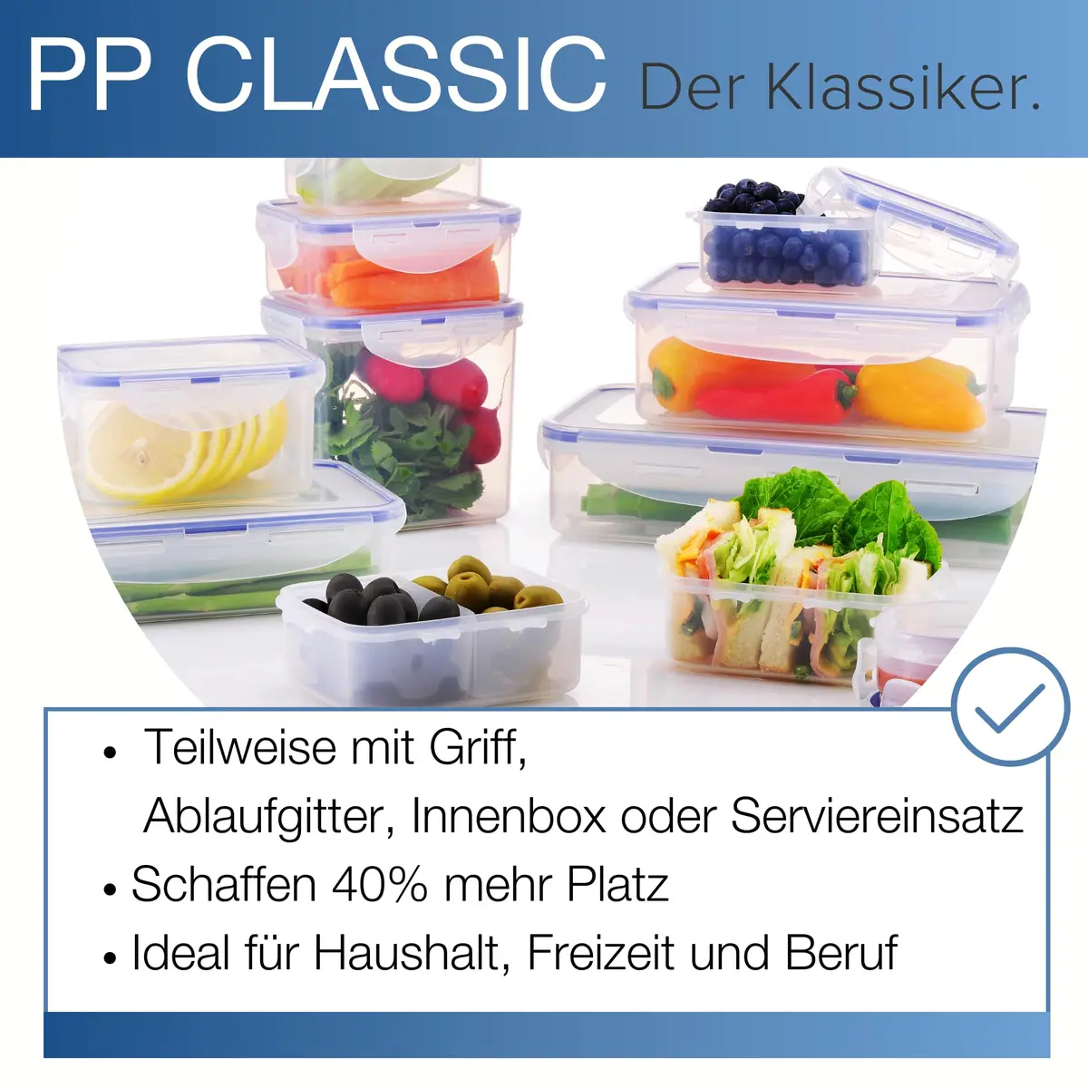 LocknLock Airtight Rectangular Food Storage Container 350ml (11 oz) | BPA-Free, Freezer-Safe, Leak-Proof - view 4