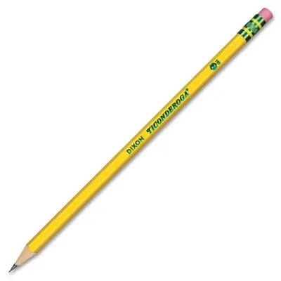 Ticonderoga Wood-Cased Pencils, Unsharpened, HB Soft, Yellow, 24 Count | Smooth Graphite for Students & Office - view 4