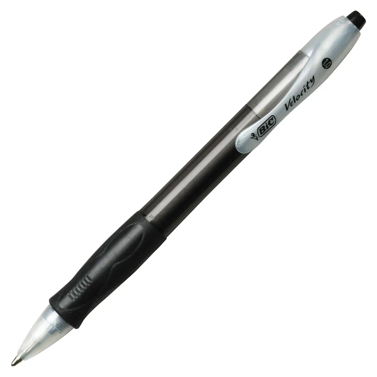 BIC Velocity Retractable Ballpoint Pens, Medium Point (1.0 mm), Black Ink, 12 Pack | Smooth, Reliable Office & School Pen - view 4