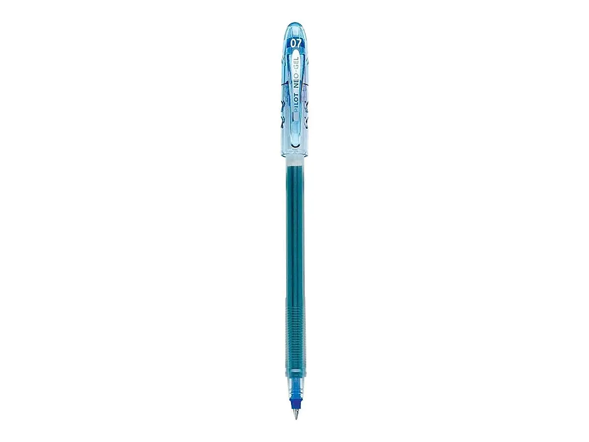 PILOT Neo-Gel Roller Ball Stick Pens, Blue Ink, Fine Point 0.7mm, 12-Pack | Smooth Writing for Students & Office - view 3