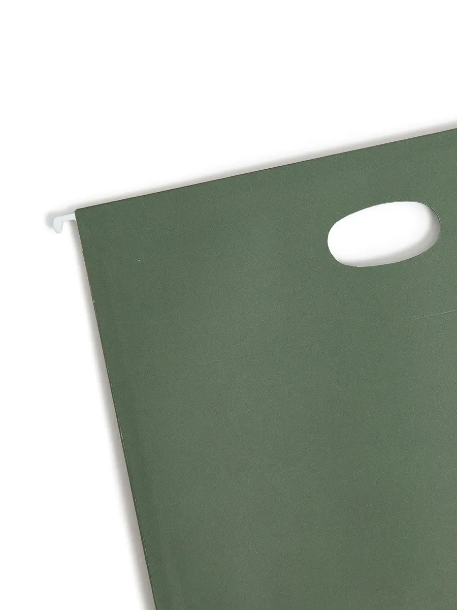 Smead Hanging File Pocket with Full-Height Gusset, 3-1/2" Expansion, Letter Size, Standard Green, 10 per Box | Heavy Duty Document Organizer - view 5