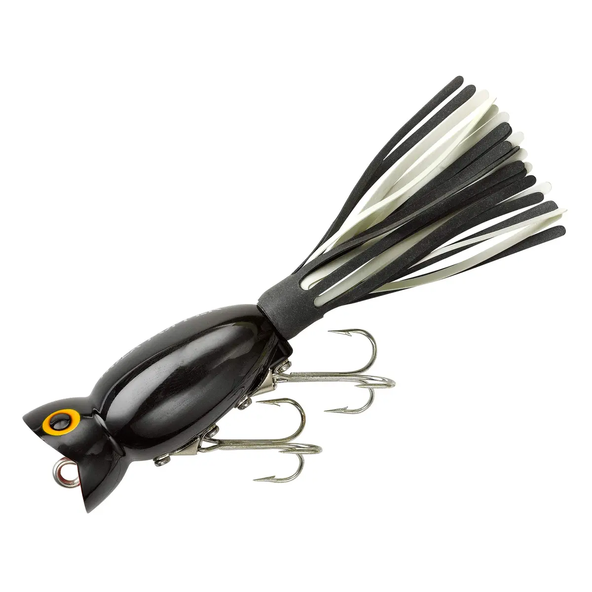 Arbogast Hula Popper Topwater Fishing Lure, Black, G750 | Vicious Topwater Strikes & Big Bass - main product image