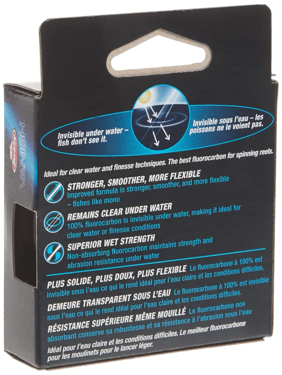 Berkley Vanish Clear Fluorocarbon Fishing Line 10lb (4.5kg) | 110yd (100m) Invisible Strength - view 4