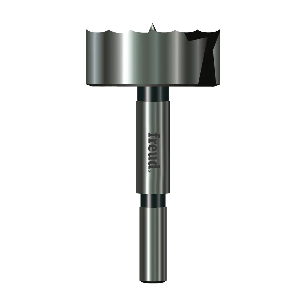 Freud 1-3/4" Precision Shear Forstner Bit with 3/8" Shank | Flawless Flat Bottom Holes in Wood - main product image