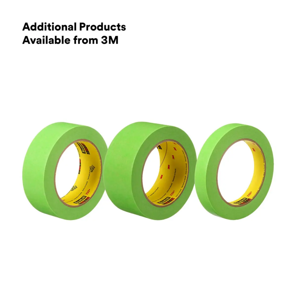 Scotch 233+ Crepe Paper Masking Tape 25 mm x 55 m | Auto Body Masking Tape up to 250°F - view 9