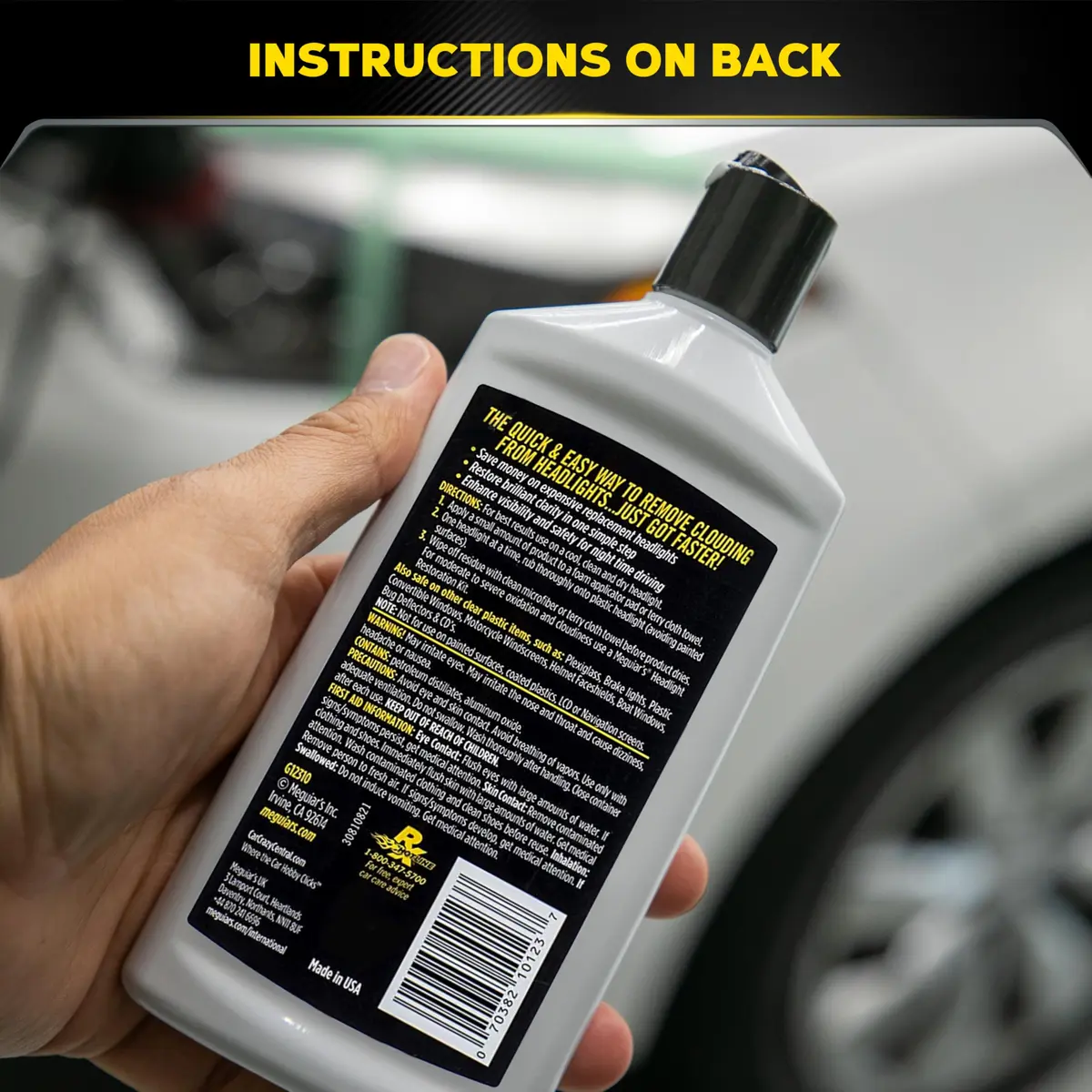 Meguiar's PlastX Clear Plastic Polish 295ml (10 Oz) | Restores Clarity & Removes Scratches - view 8