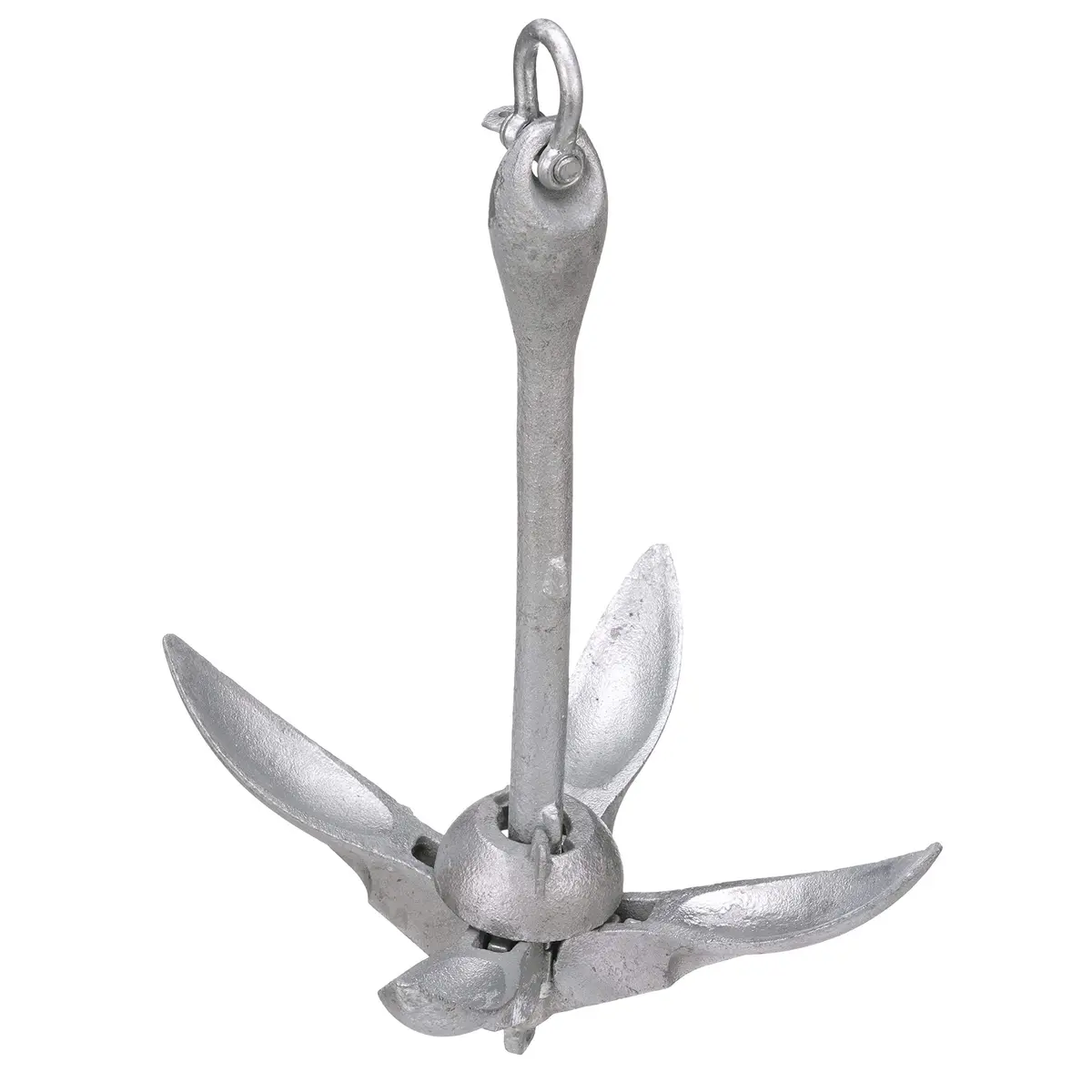 Attwood 5-lb Grapnel Folding Anchor - Galvanized | Secure Hold for PWCs & Small Boats - view 2