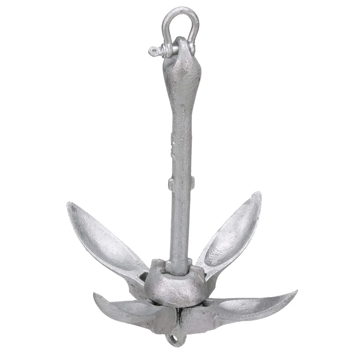Attwood 5-lb Grapnel Folding Anchor - Galvanized | Secure Hold for PWCs & Small Boats - view 3