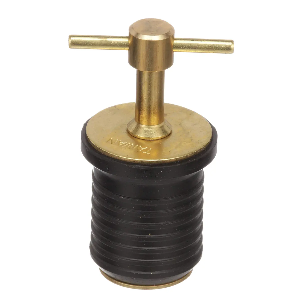 attwood T-Handle Drain Plug for 1-Inch Drains | Brass Locking Handle, Rubber Seal - view 3