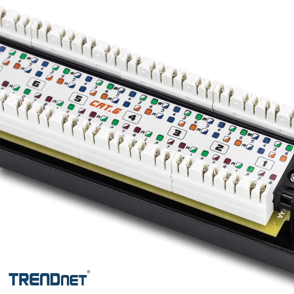 TRENDnet 16-Port Cat6 Unshielded Patch Panel, TC-P16C6 | 250Mhz Copper Gigabit Ethernet Ready - view 4