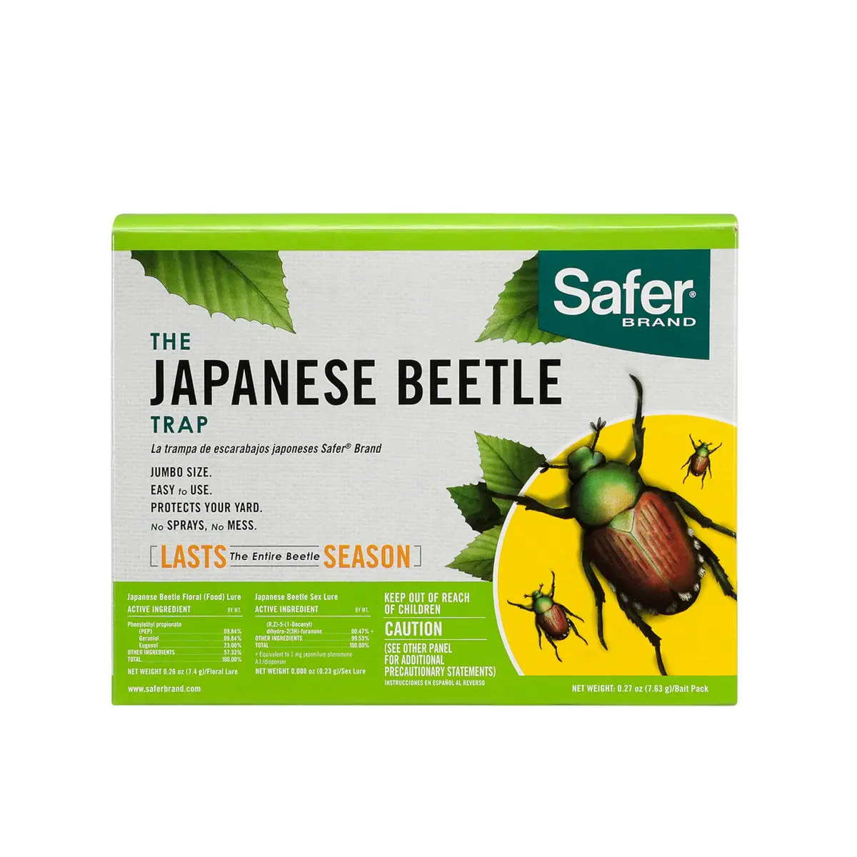 Safer Brand Japanese Beetle Trap with Attractant - 70102 | Outdoor Pest Control Device for Japanese Beetles - main product image