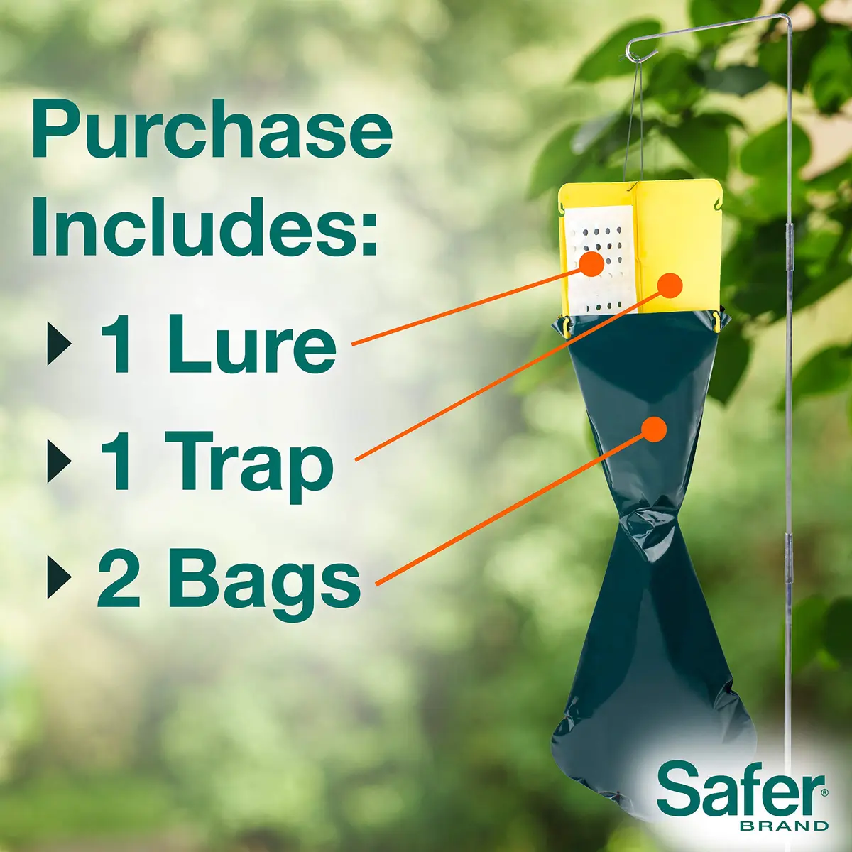 Safer Brand Japanese Beetle Trap with Attractant - 70102 | Outdoor Pest Control Device for Japanese Beetles - view 4