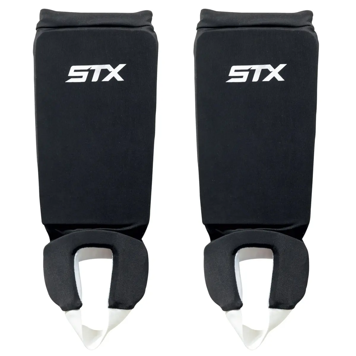STX Reversible Shin Shield Adult Black/White | Field Hockey Protection - main product image