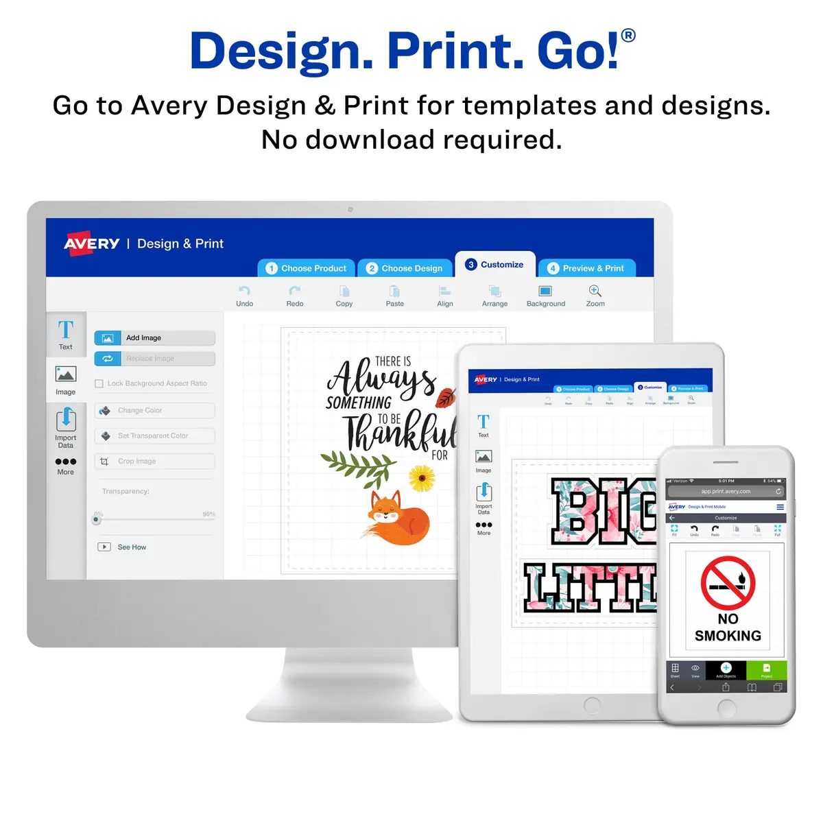 Avery Printable Fabric Sheets 8.5" x 11" 5 Sheets | Inkjet Compatible Iron-On Transfers - view 6