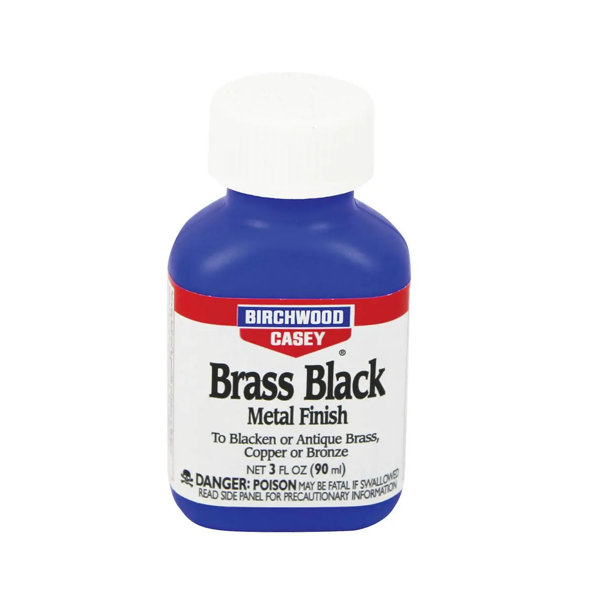 Birchwood Casey Brass Black Metal Finish 3 oz | Fast-Acting Brass & Copper Blackening - main product image