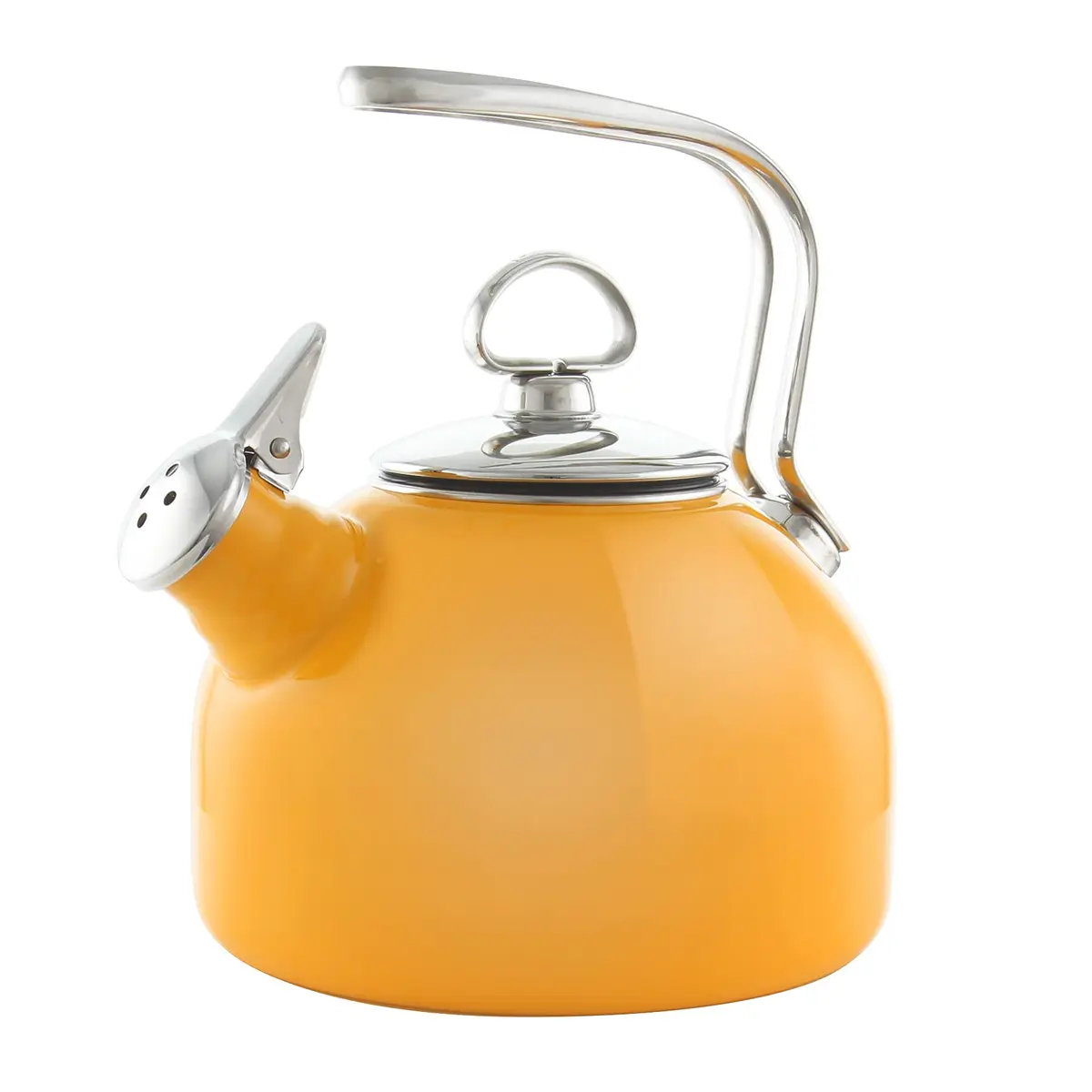 Chantal Classic Teakettle 1.8 QT Enamel Steel Harmonica Whistle Rapid Boil - view 5