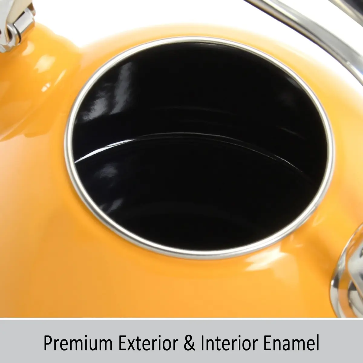 Chantal Classic Teakettle 1.8 QT Enamel Steel Harmonica Whistle Rapid Boil - view 7