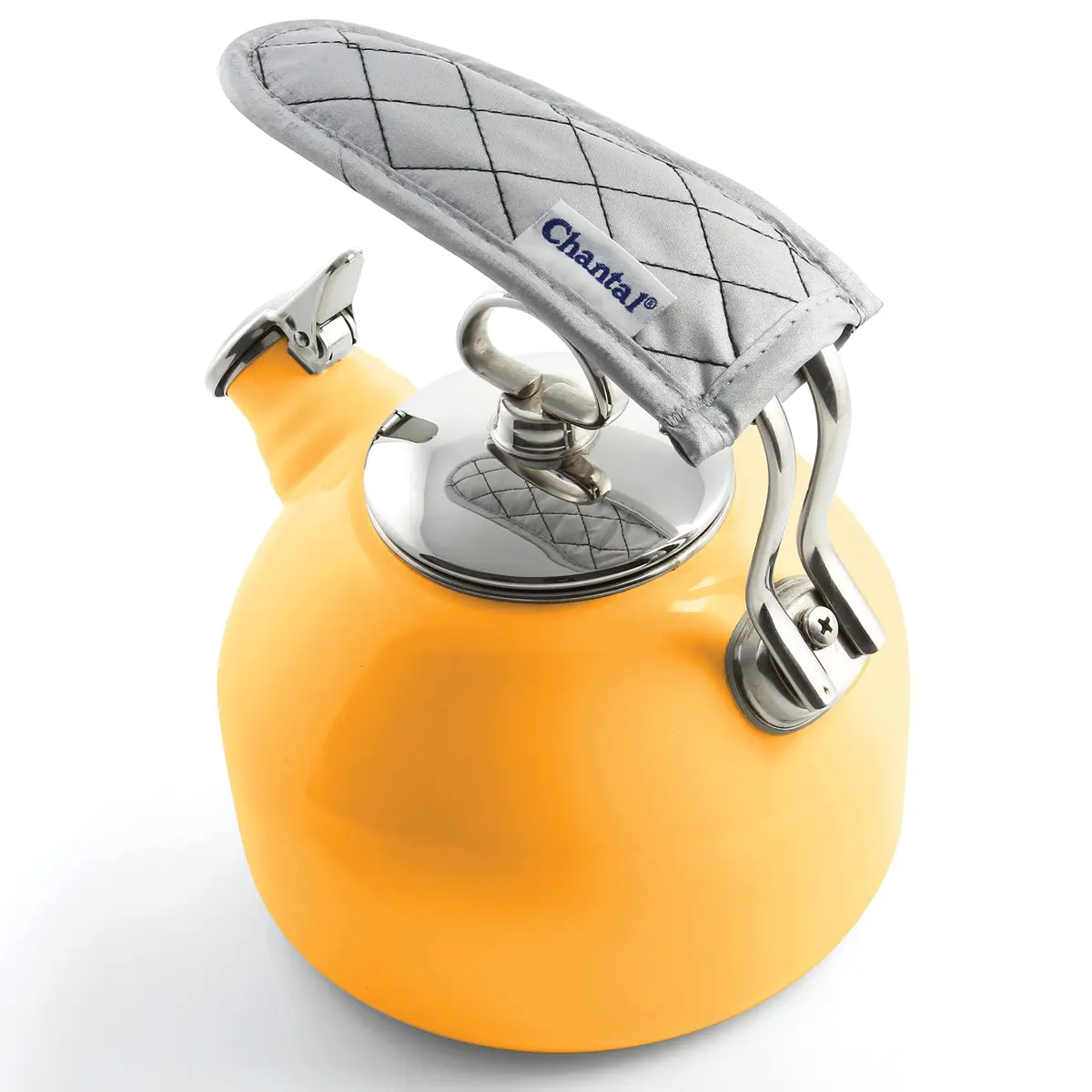 Chantal Classic Teakettle 1.8 QT Enamel Steel Harmonica Whistle Rapid Boil - view 4