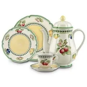 Villeroy & Boch French Garden Fleurence Round Vegetable Bowl 8.25 in | Premium Porcelain, White/Multicolored - view 6