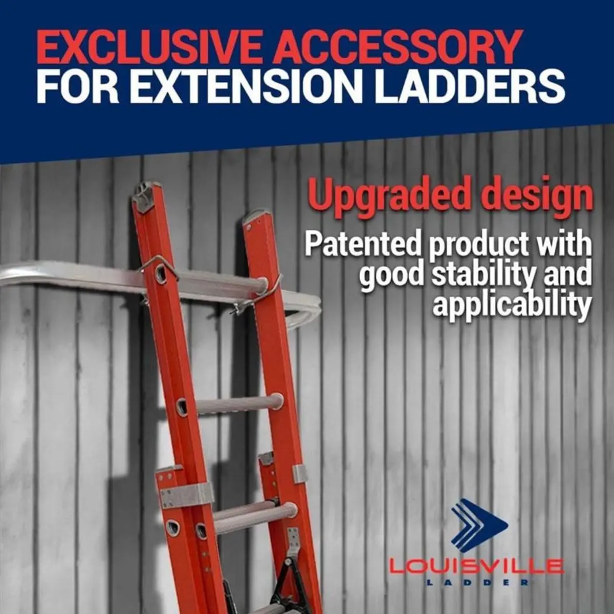 Louisville Ladder Aluminum Stabilizer for Extension Ladders | Heavy-Duty Wall Support - view 2